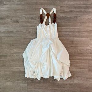 NWT AllSaints Melody Dress in White, Size 6